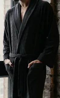 تصویر 2 از حوله تن‌ پوش مردانه مشکی راحت و سبک